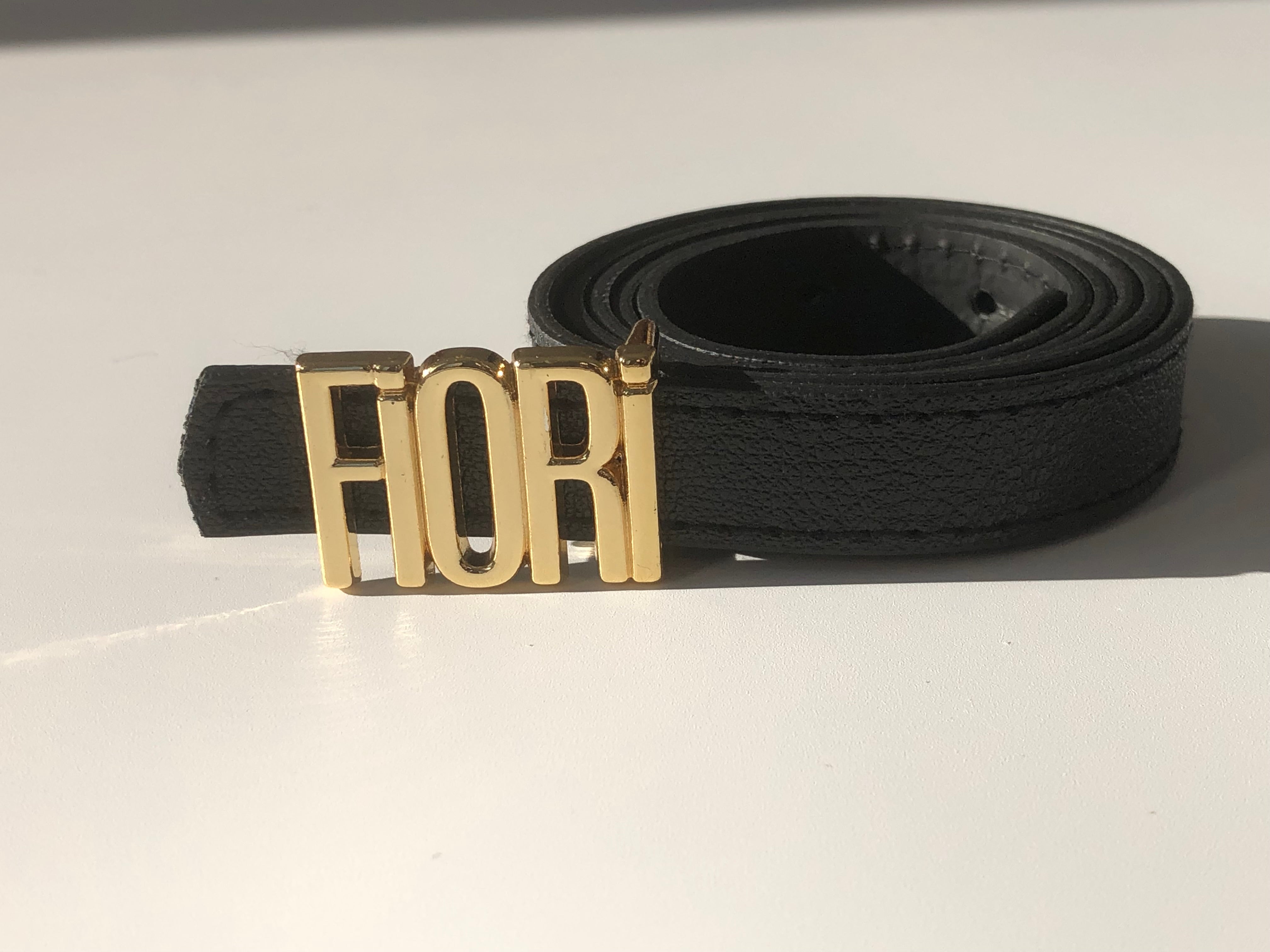 Fiori Yazılı İnce Kadın Kemeri