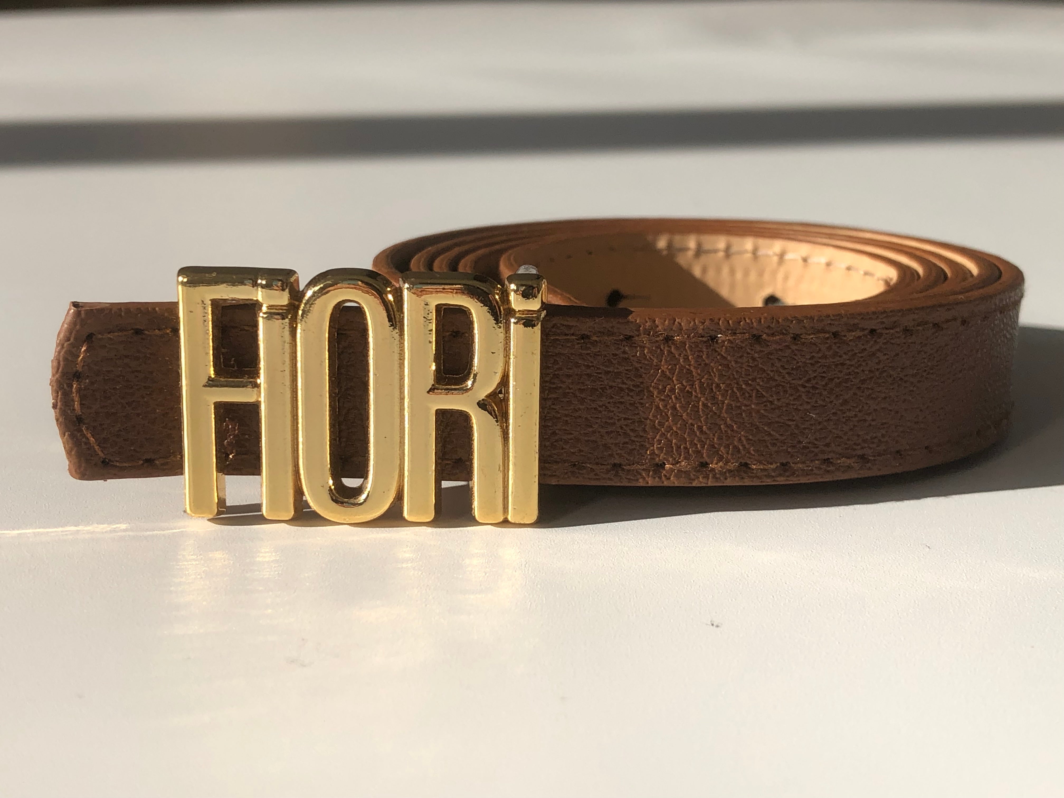 Fiori Yazılı İnce Kadın Kemeri