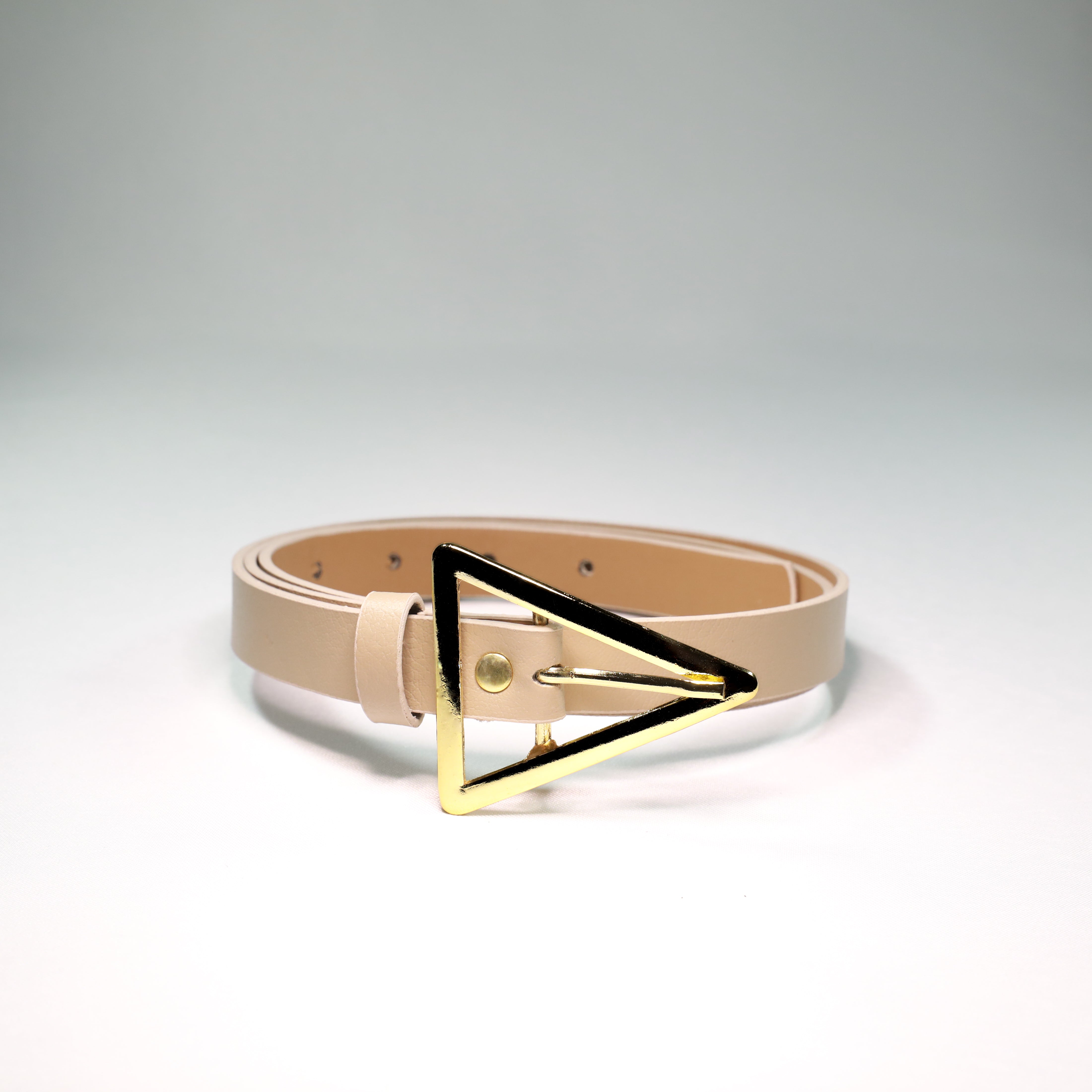Women's Triangle Gold Buckle Belt