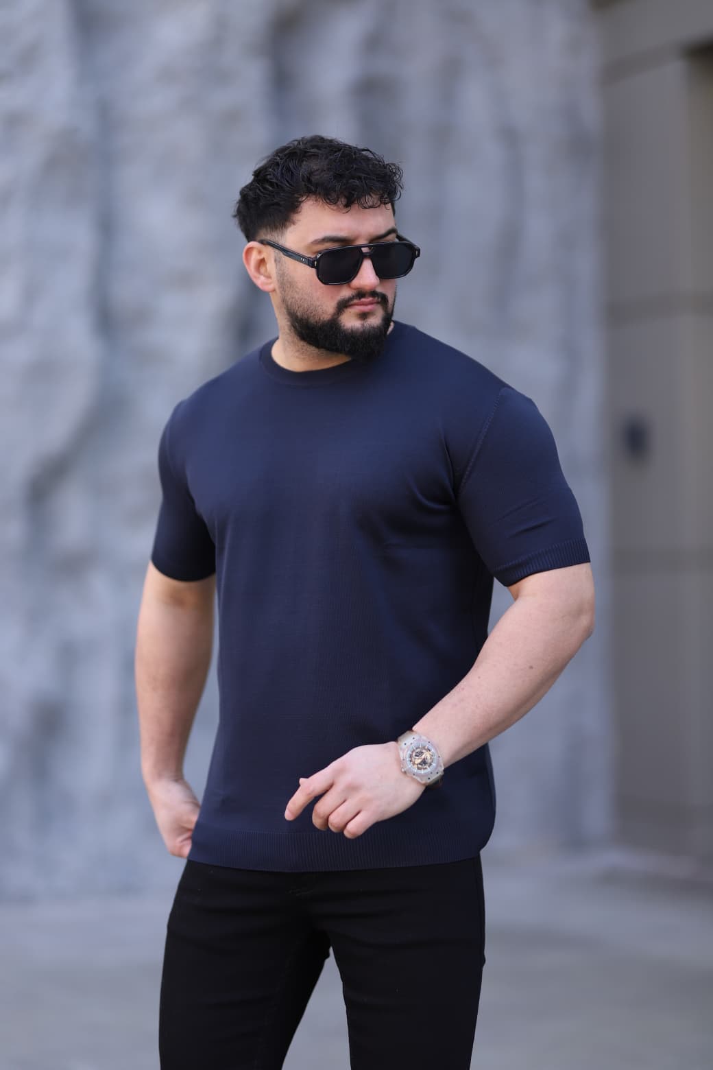 BİSİKLET YAKA TRİKO TİŞÖRT