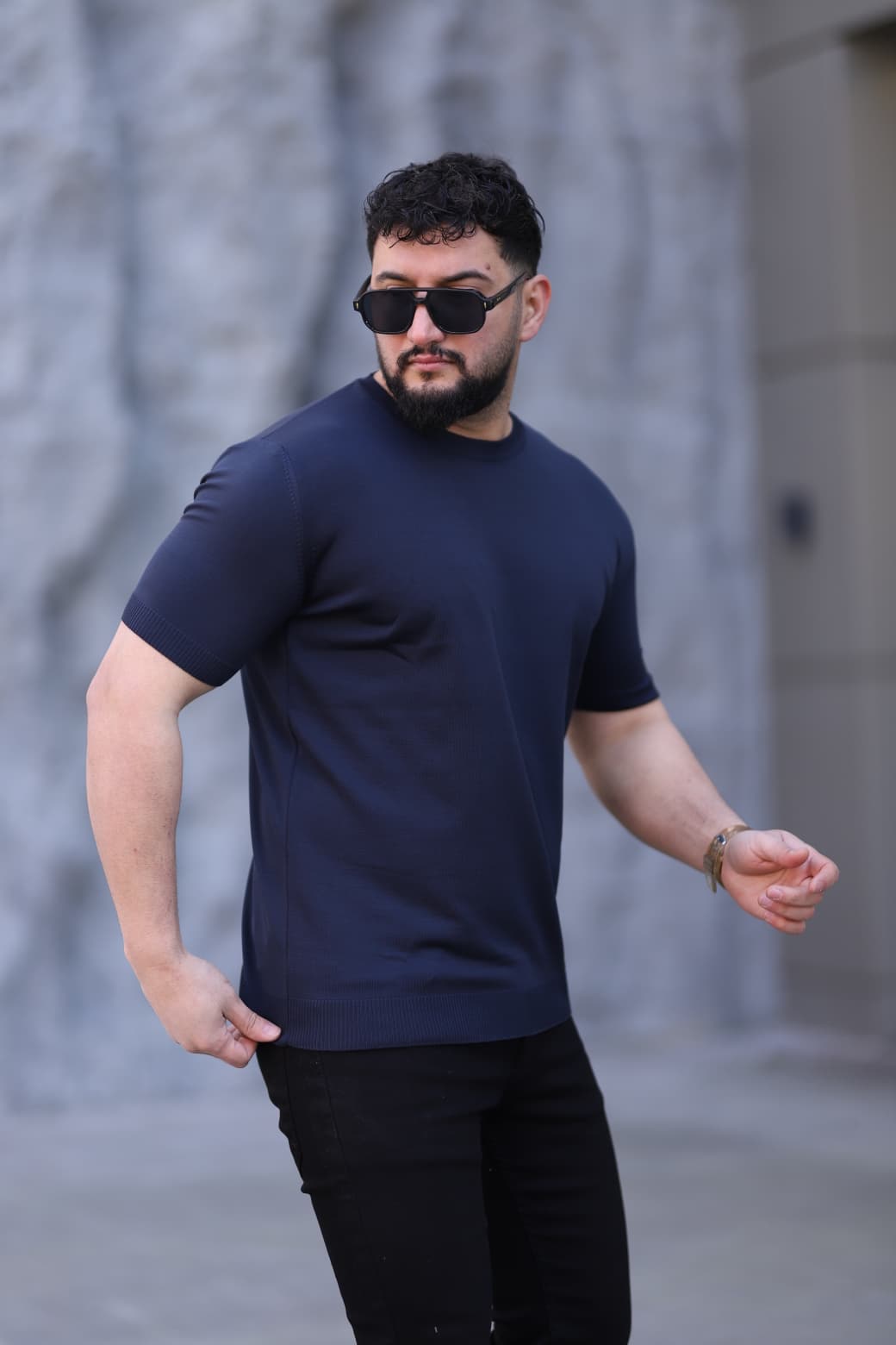 BİSİKLET YAKA TRİKO TİŞÖRT