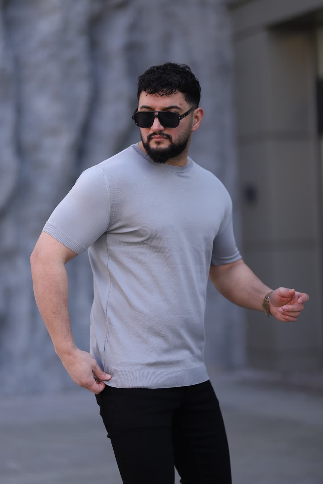 BİSİKLET YAKA TRİKO TİŞÖRT