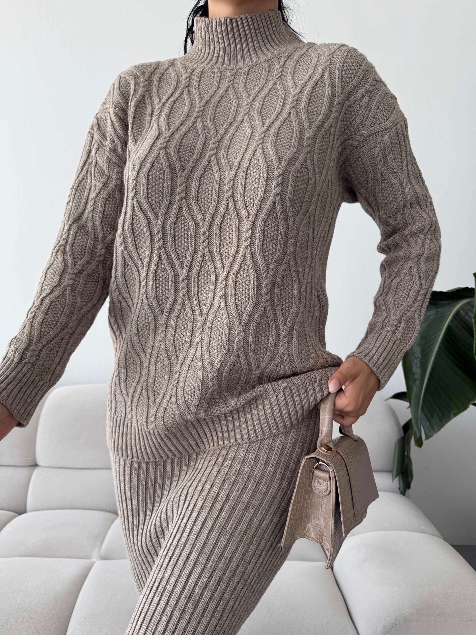 Etek Kazak Triko Takım 1557