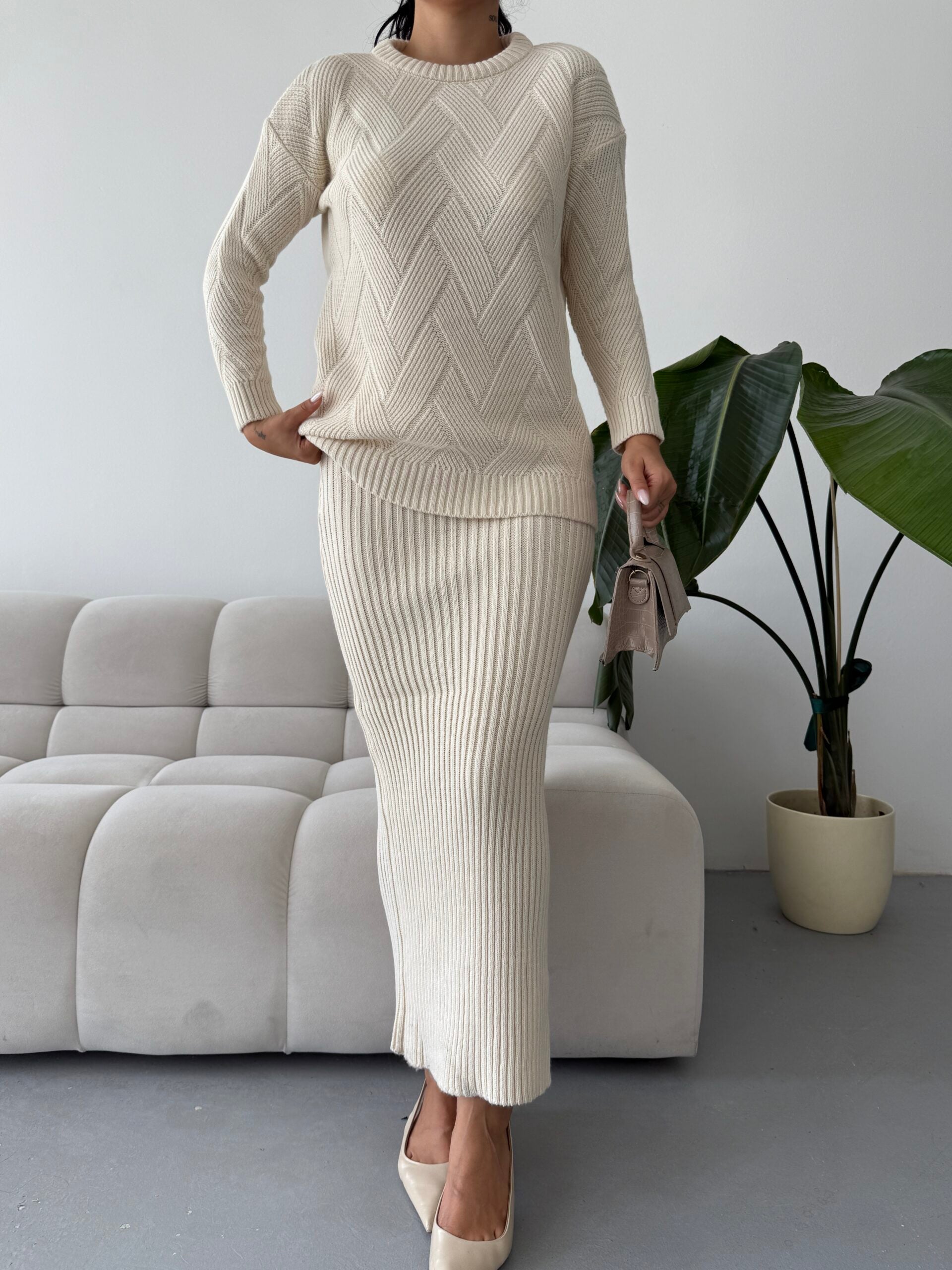 Etek Kazak Triko Takım 1558