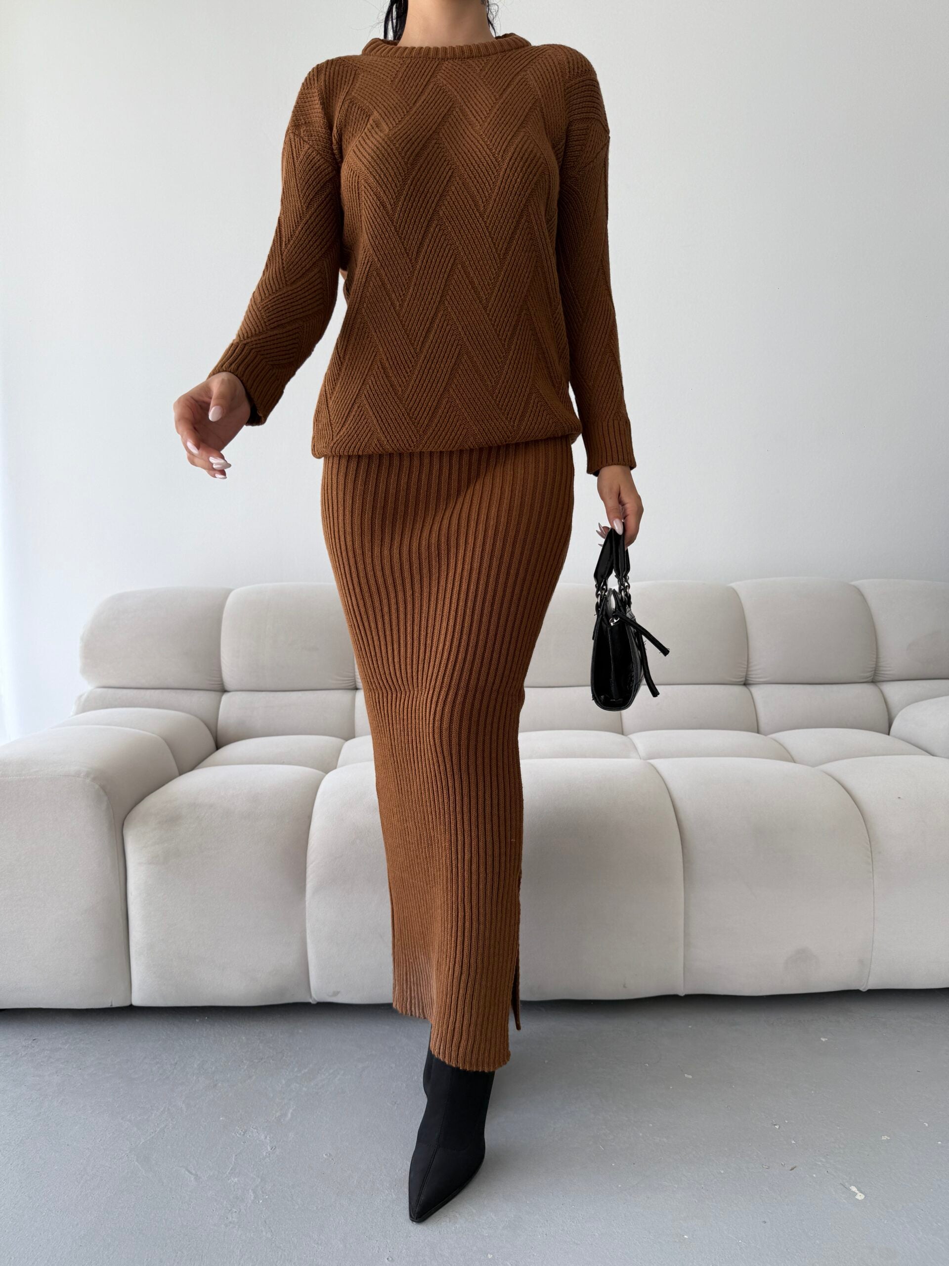 Etek Kazak Triko Takım 1558