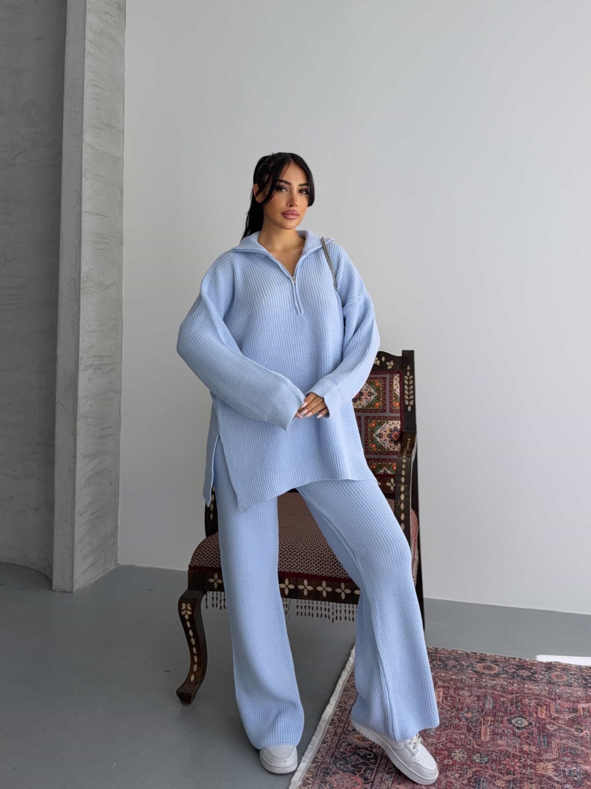 Fermuarlı Triko Takım 1556