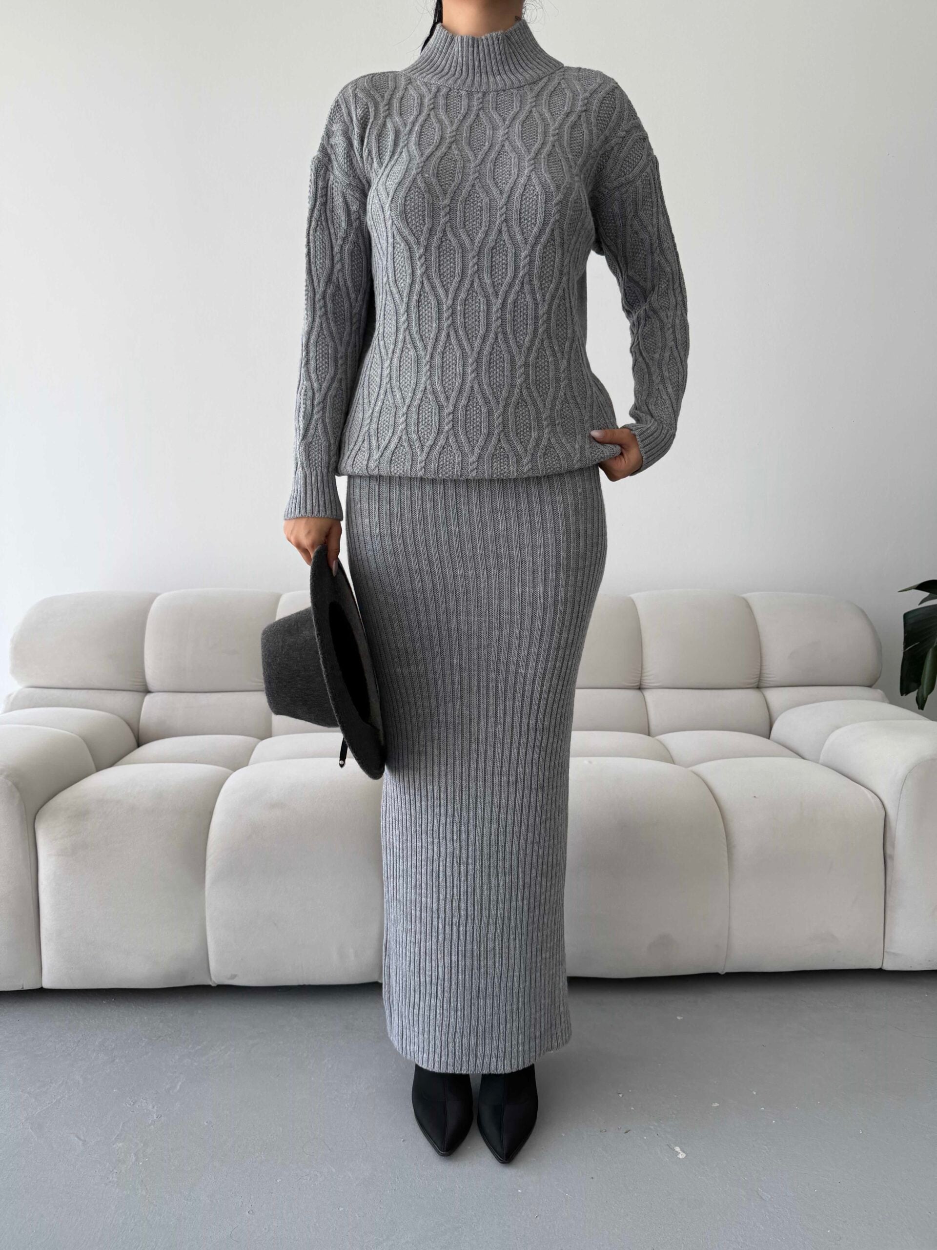 Etek Kazak Triko Takım 1557