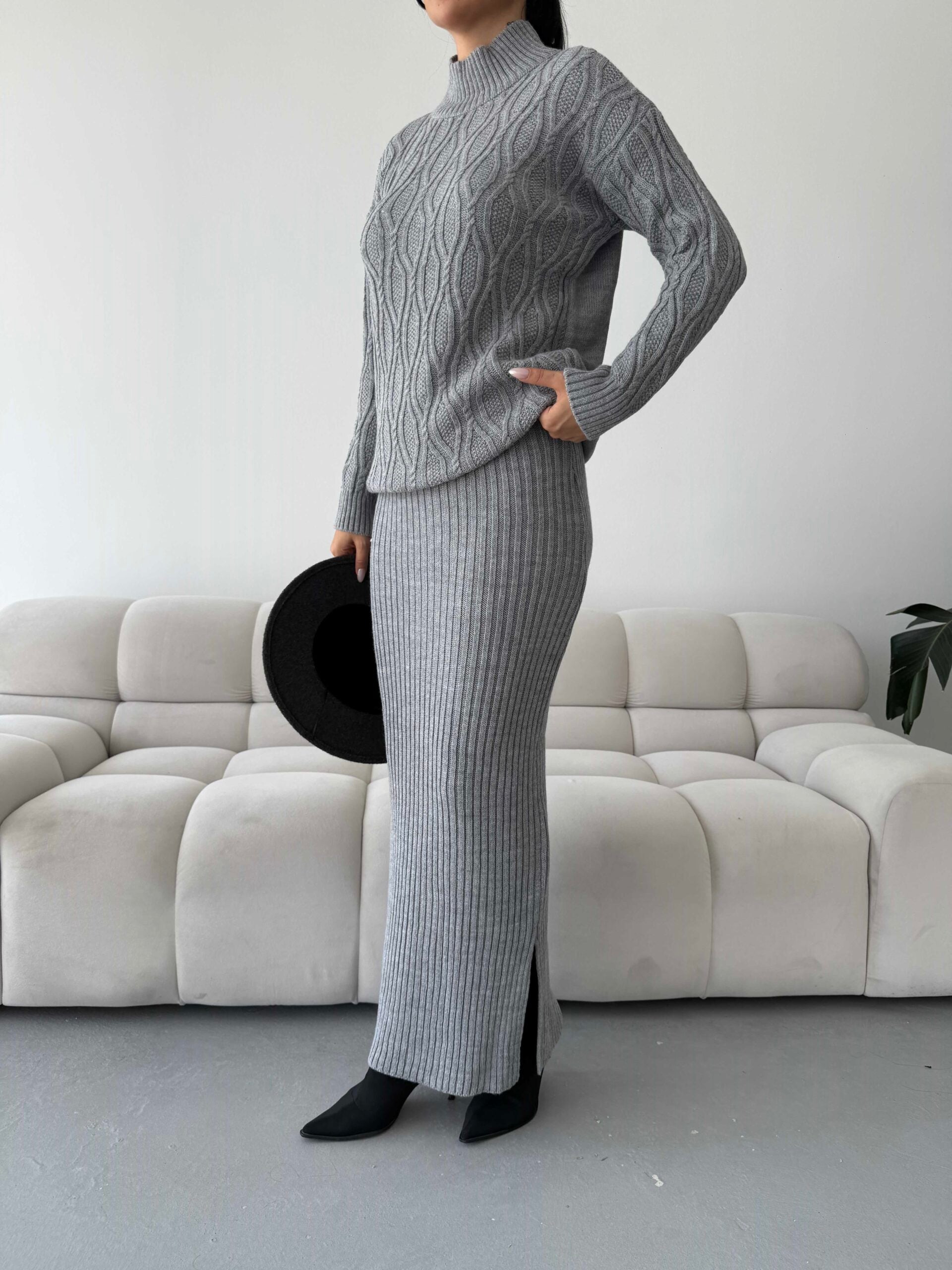 Etek Kazak Triko Takım 1557