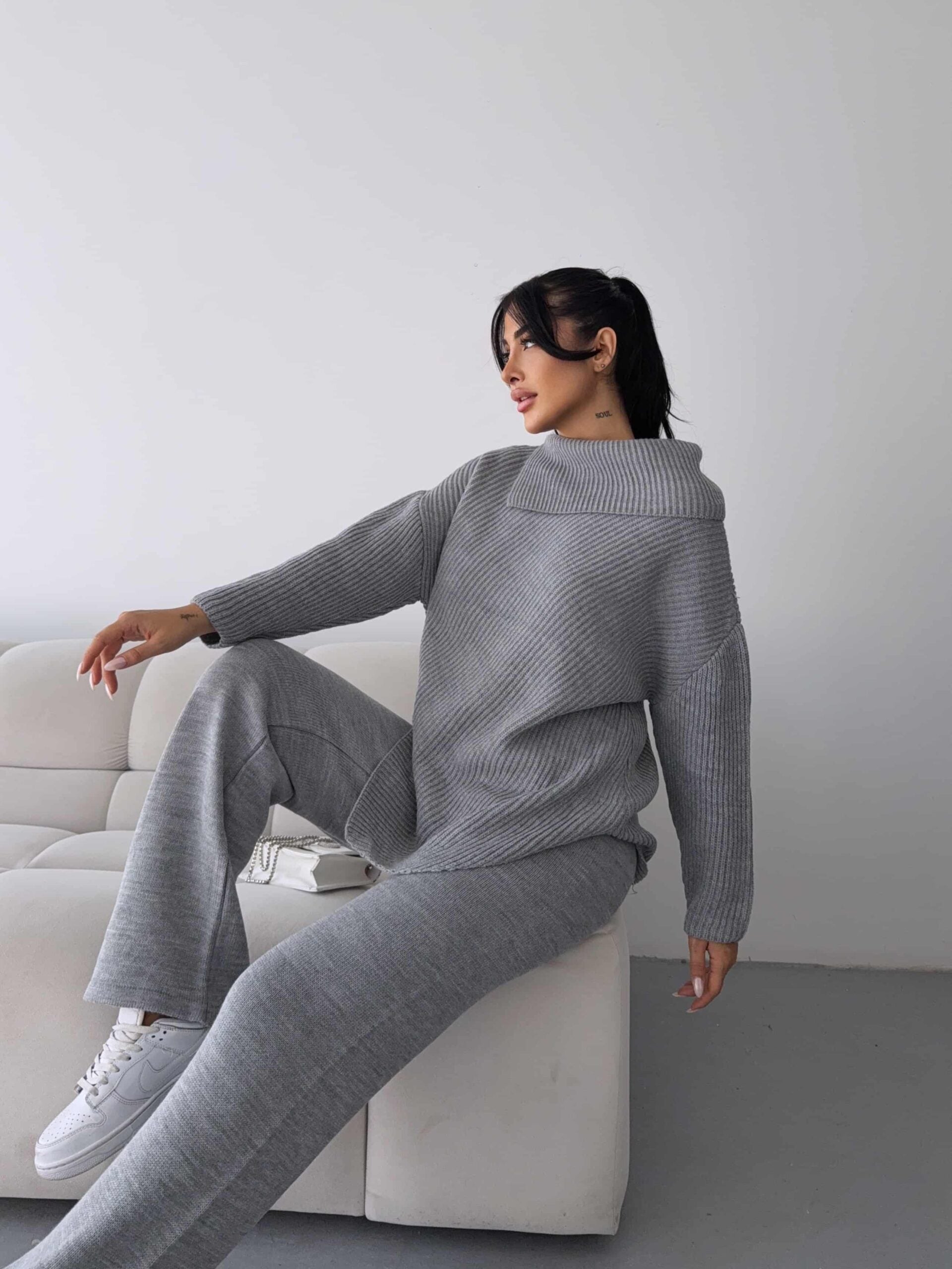 Fermuarlı Triko Takım 1556