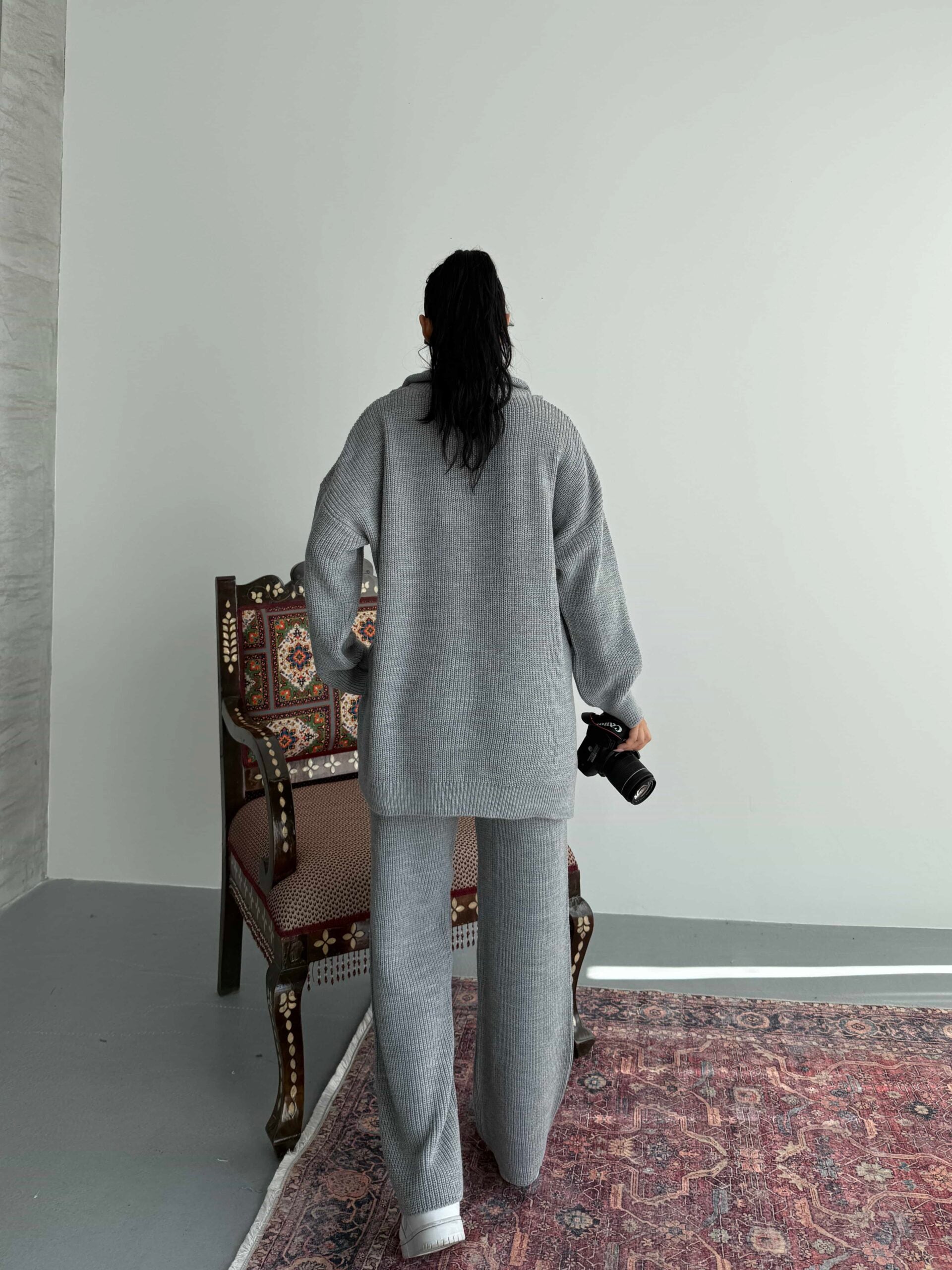 Fermuarlı Triko Takım 1556