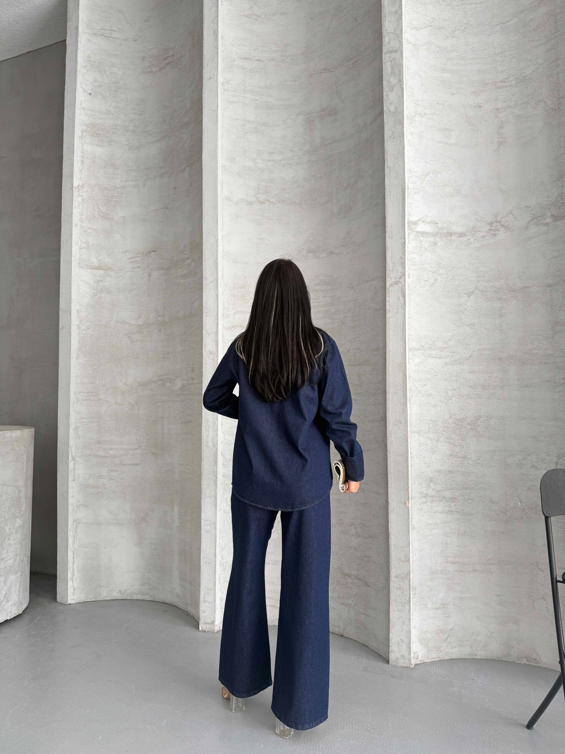 Cep Taş Detay Kot Takım 1802