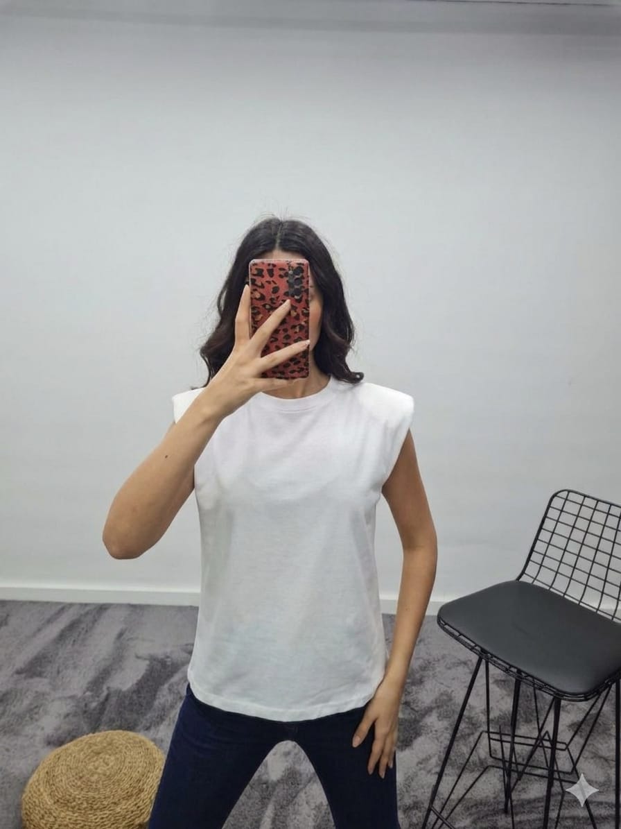 Vatkalı Bisiklet Yaka T-Shirt