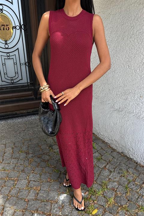 Afro Ajurlu Maksi Elbise 2796