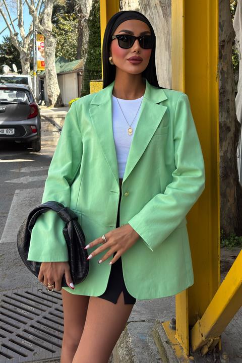 Agnes Blazer Keten Ceket  6105