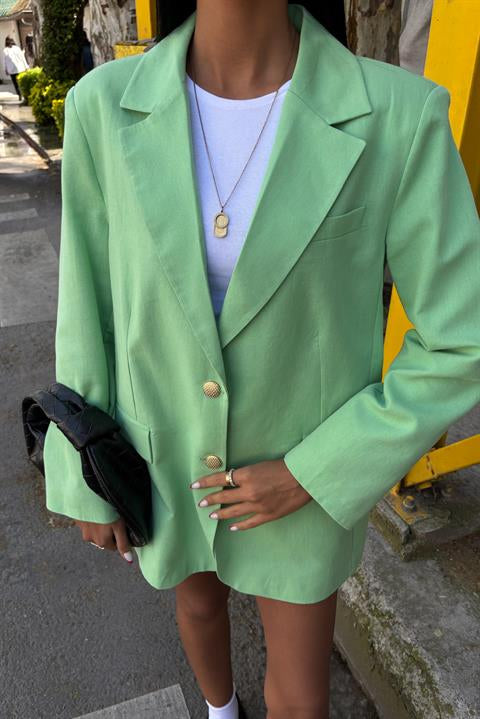 Agnes Blazer Keten Ceket  6105