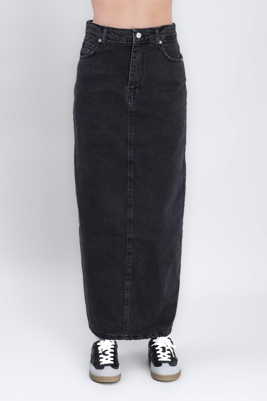 Long Back Slit Maxi Pencil Skirt