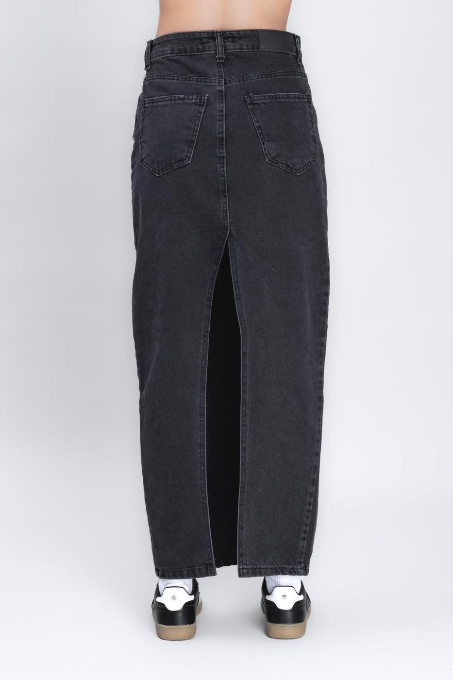 Long Back Slit Maxi Pencil Skirt