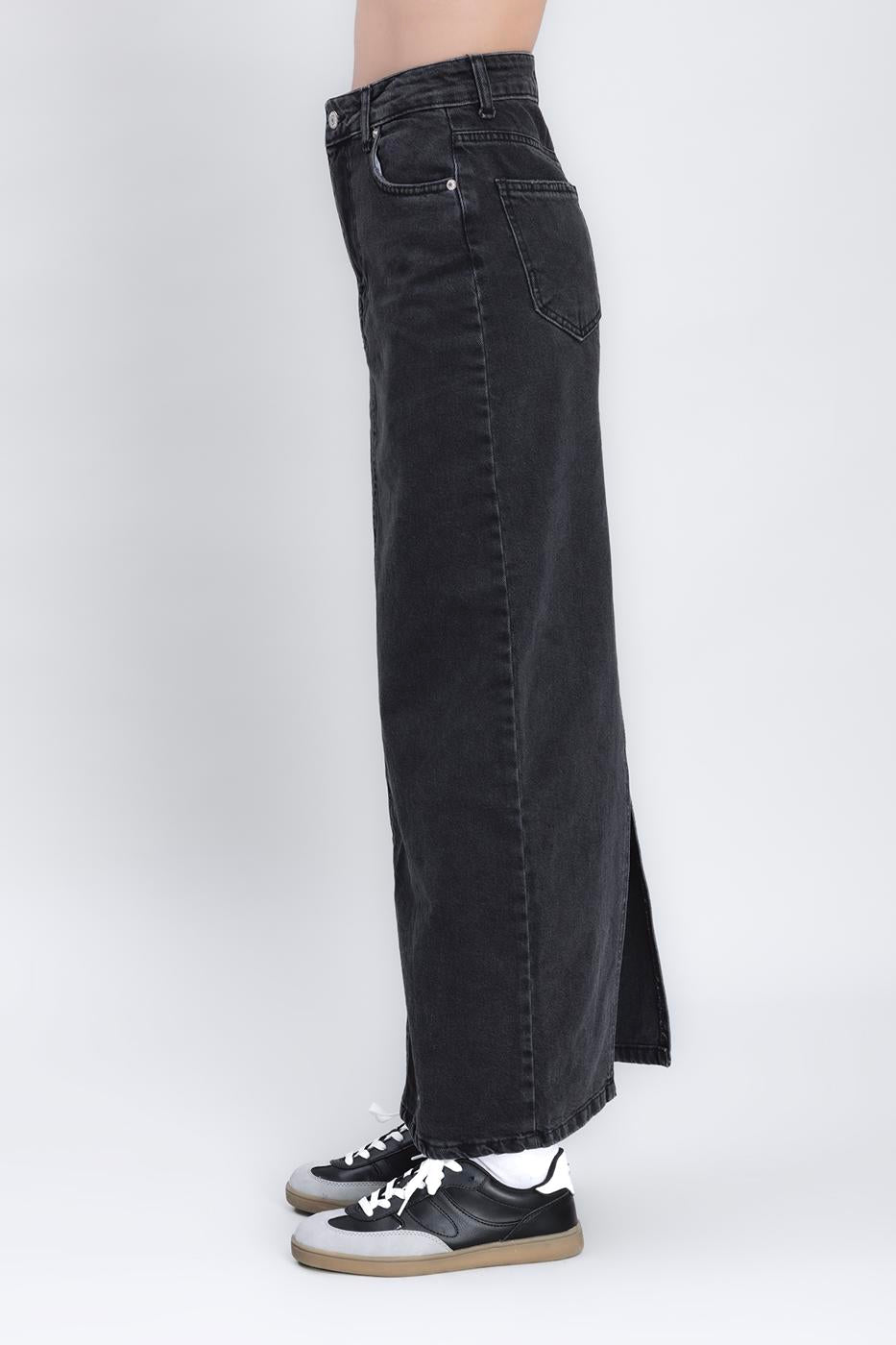 Long Back Slit Maxi Pencil Skirt