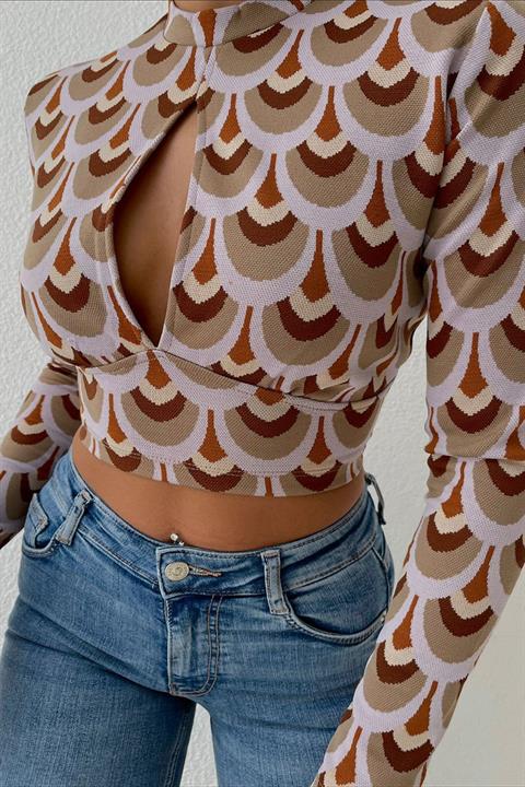 Autumn Cut Out Bluz 3018-08