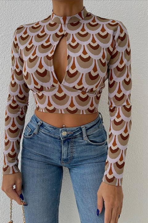 Autumn Cut Out Bluz 3018-08