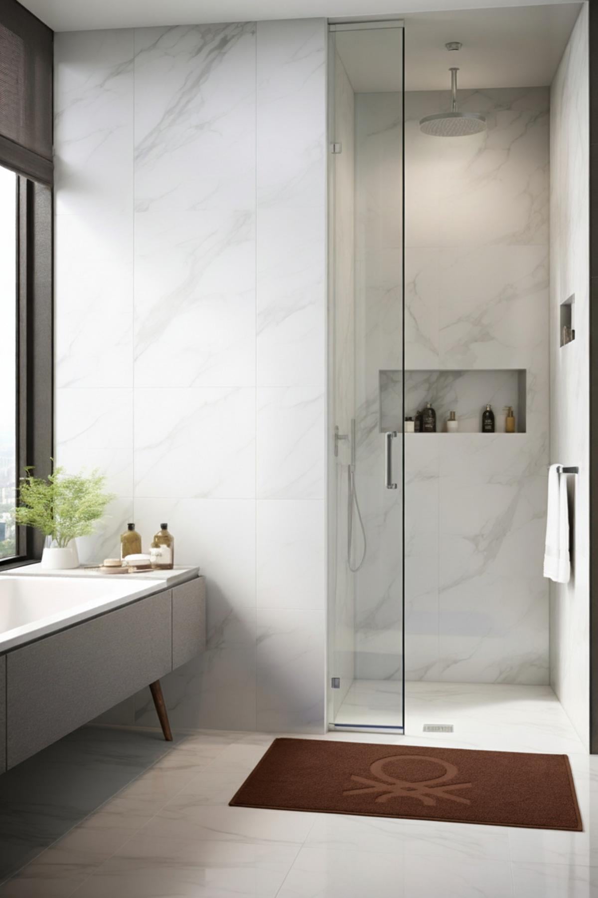 Be-0785-Dbr  %100 Pamuk Koyu Kahverengi 50X80 Cm Banyo Paspas Havlu