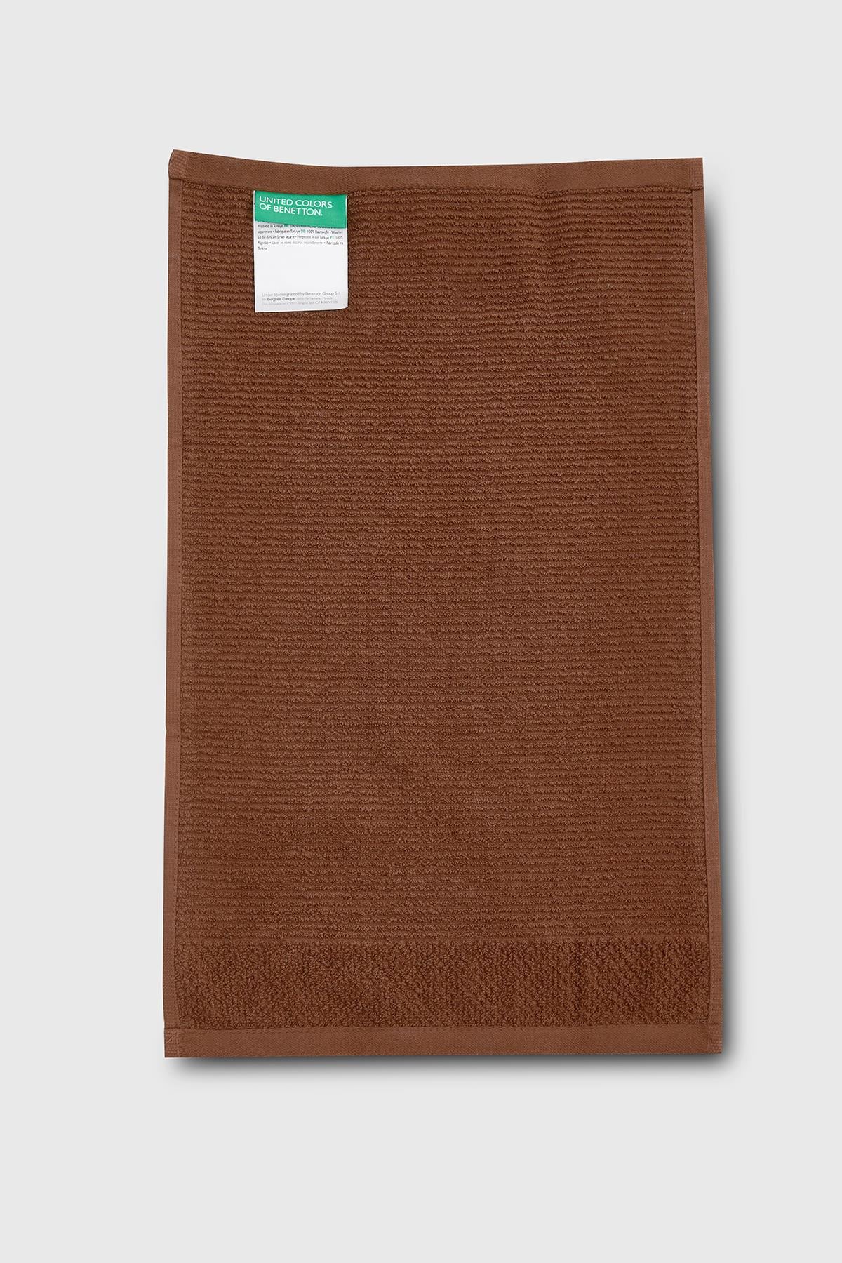 Be-0827-Br  %100 Pamuk Kahverengi 30X50 Cm Misafir Havlusu