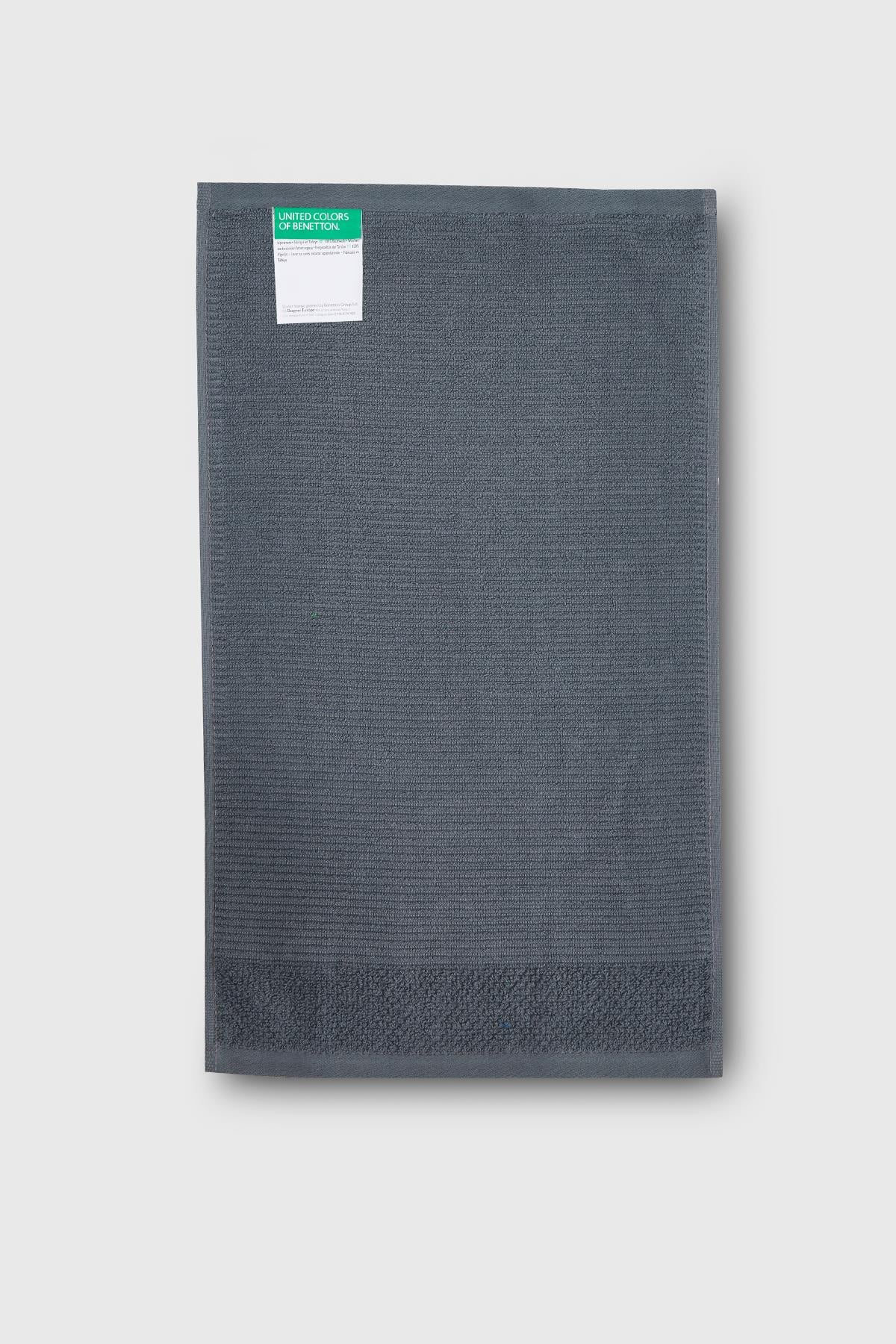 Be-0827-Dgy  %100 Pamuk Koyu Gri 30X50 Cm Misafir Havlusu