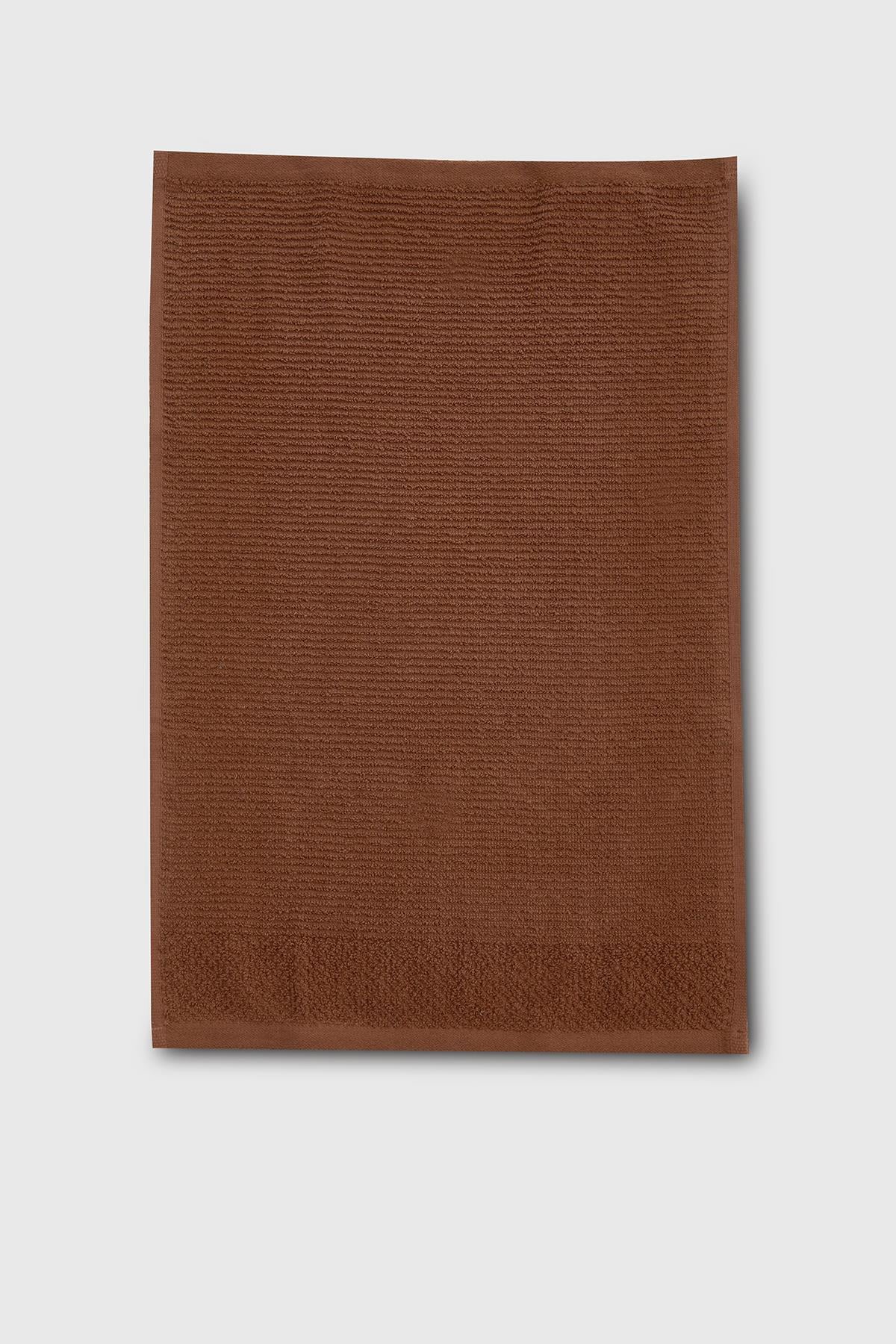 Be-0829-Br  %100 Pamuk Kahverengi 70X140 Cm Banyo Havlusu