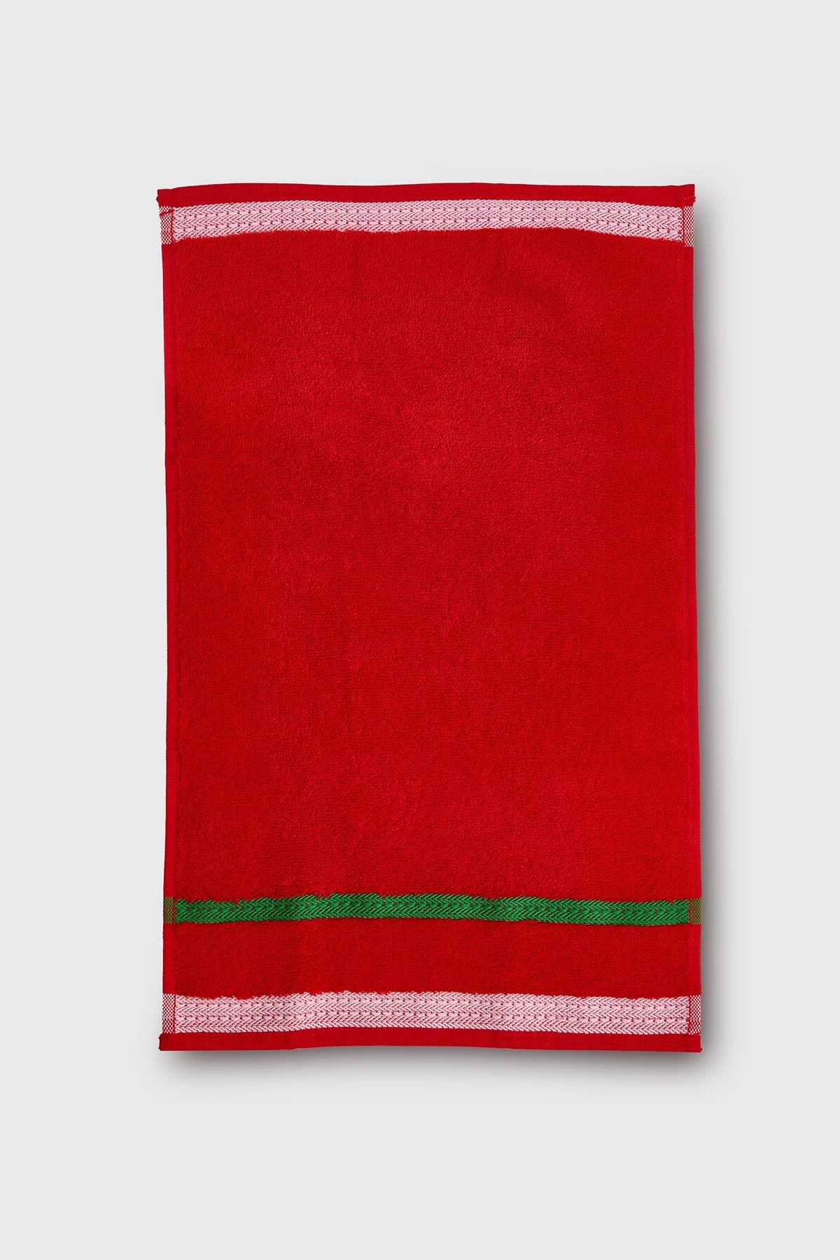 Be-0832-Rd  %100 Pamuk Kırmızı 70X140 Cm Banyo Havlusu