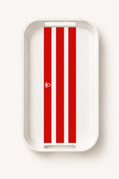 Be-Kct64-K Melamine Kırmızı 19*33 Cm Servis Tepsisi