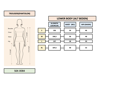 Bel Bağlama Detaylı Pileli Salaş Pantolon 0084