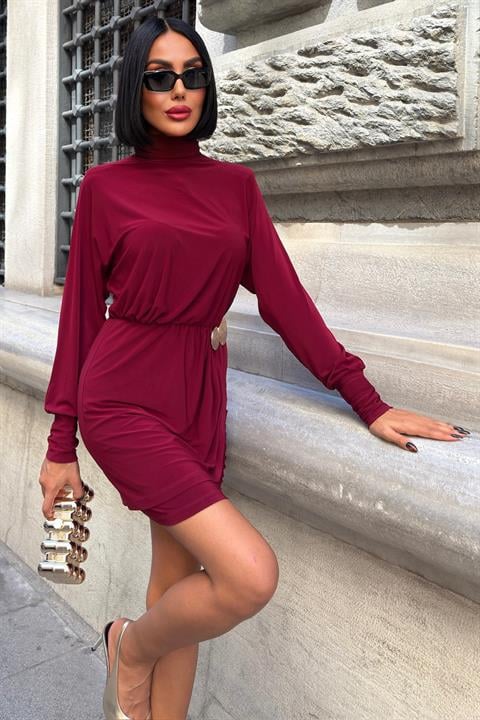 Beli Aksesuar Detaylı Sandy Elbise 2910