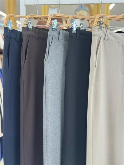 Beli Kemer Detaylı Kumaş Pantolon 0086