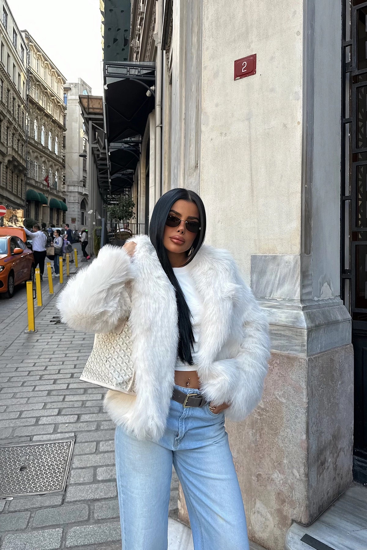 White Rufina Fur
