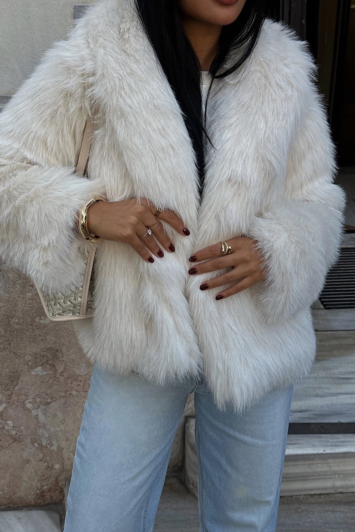 White Rufina Fur