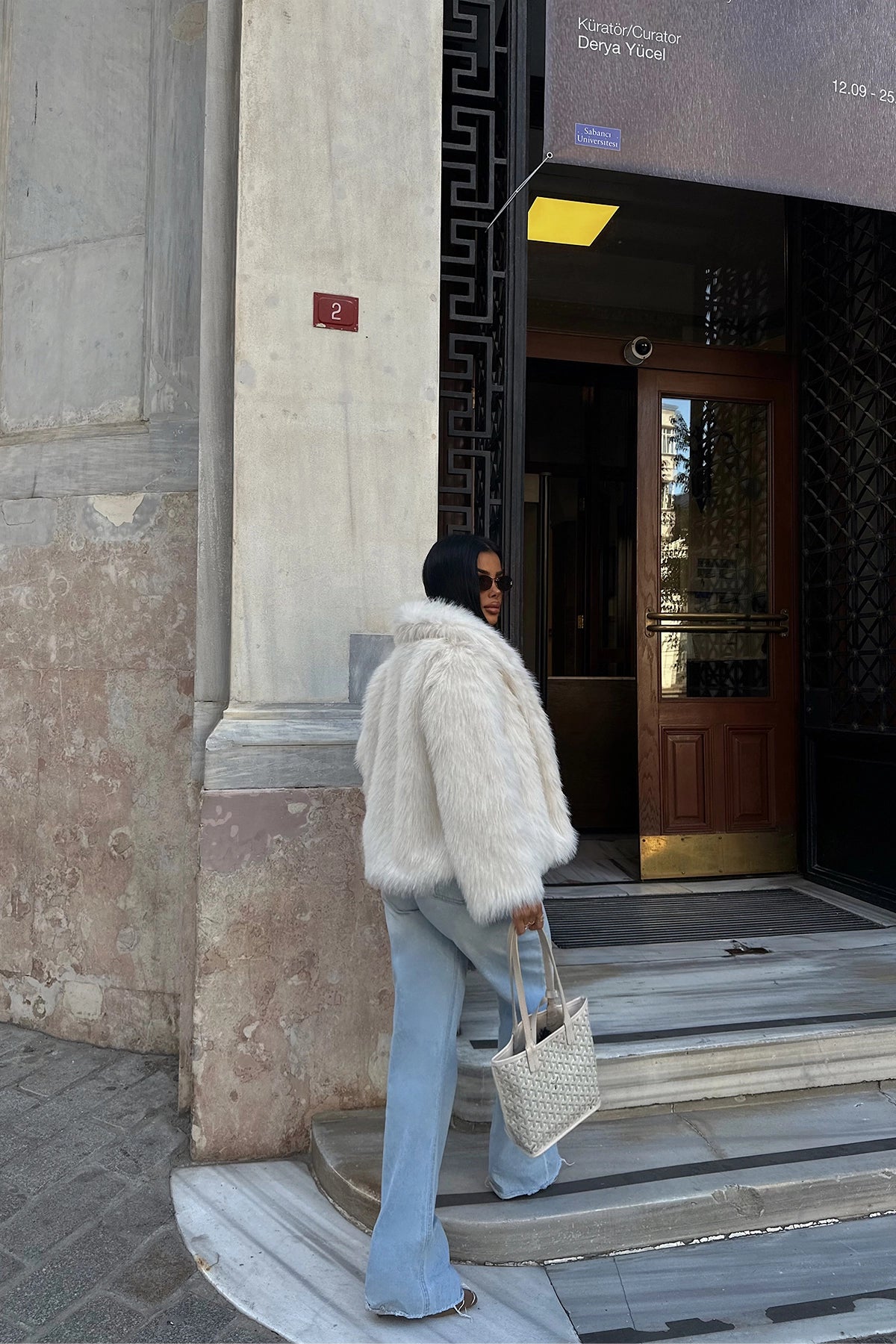 White Rufina Fur