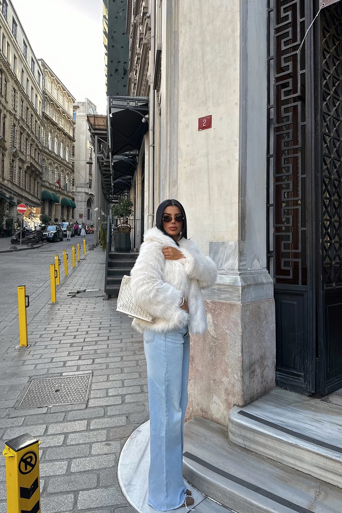 White Rufina Fur
