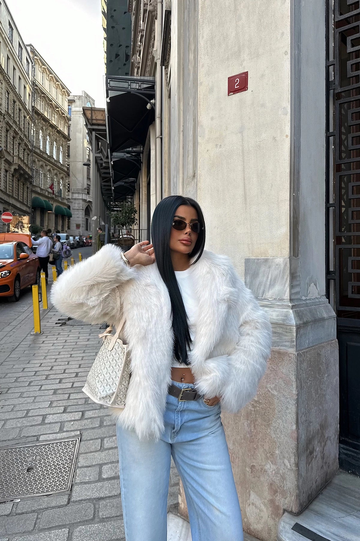 White Rufina Fur