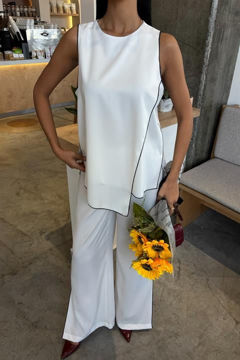 Biye ve Asimetrik Detaylı Salaş Takım 10132