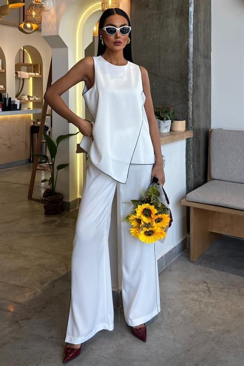 Biye ve Asimetrik Detaylı Salaş Takım 10132