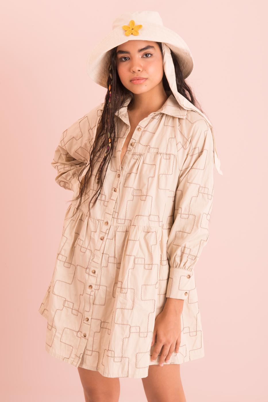 Oversized Shirt Dress