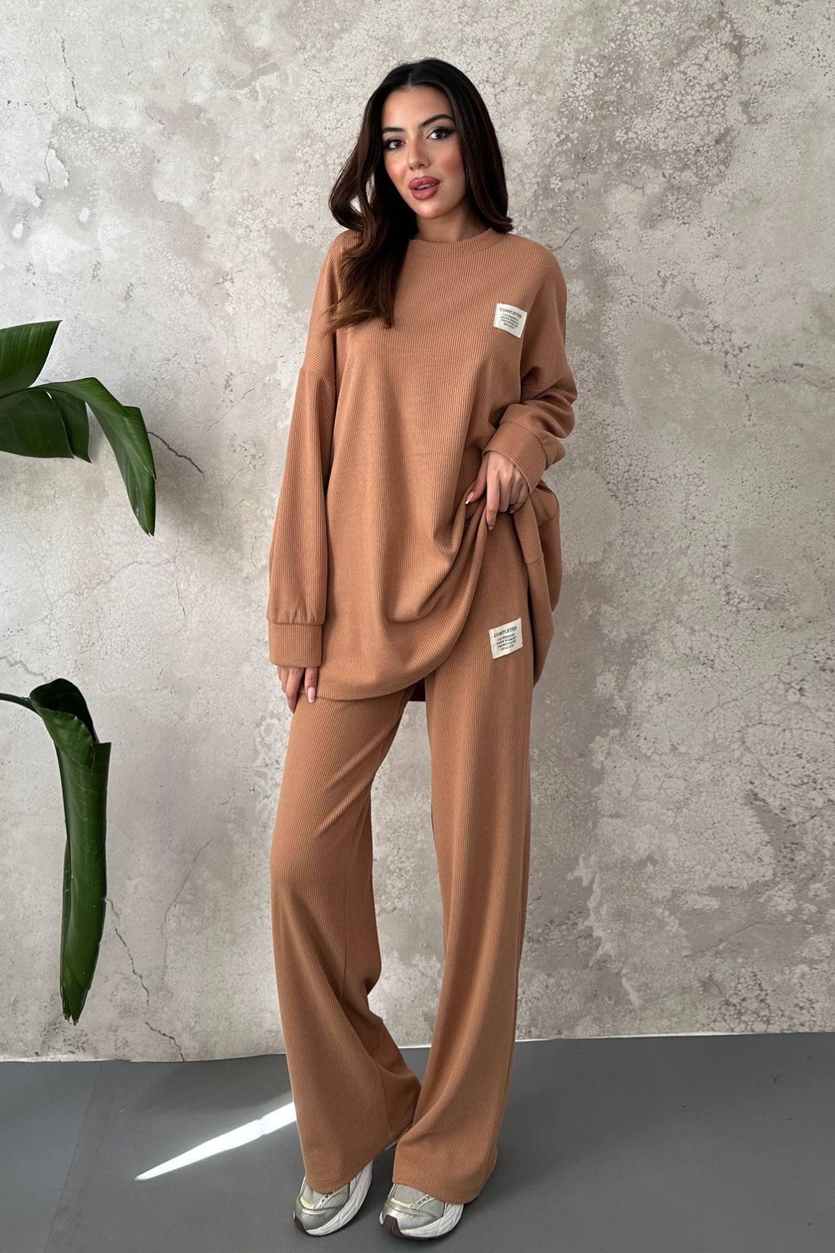 Camel Salaş Sweat Ve Pantolon