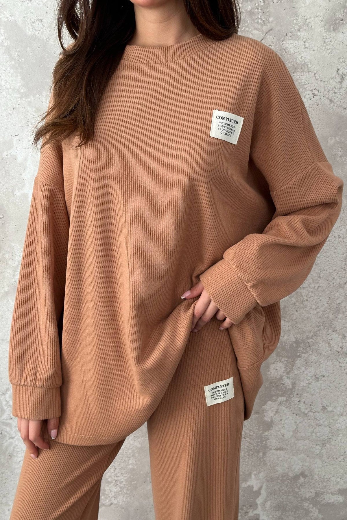 Camel Salaş Sweat Ve Pantolon