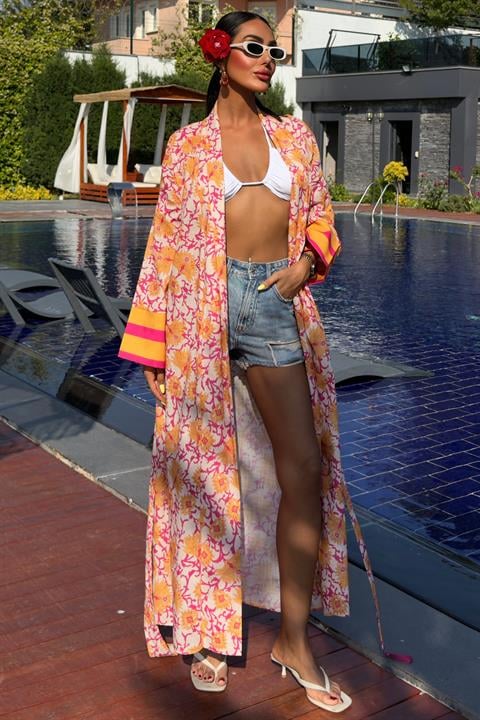 Camilla Keten Kimono 5157-08 MULTİ STD