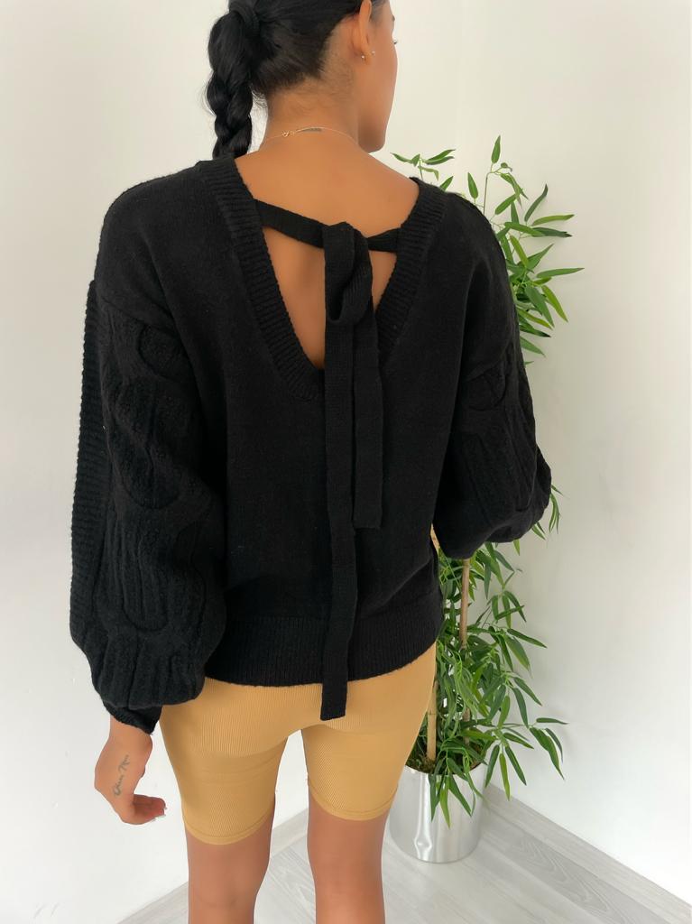 Sırt Detay Triko Kazak 848