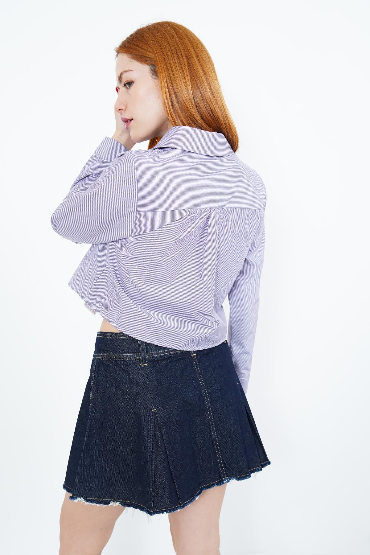 Cepcik Ve Düğme Detaylı Kot Toptan Etek