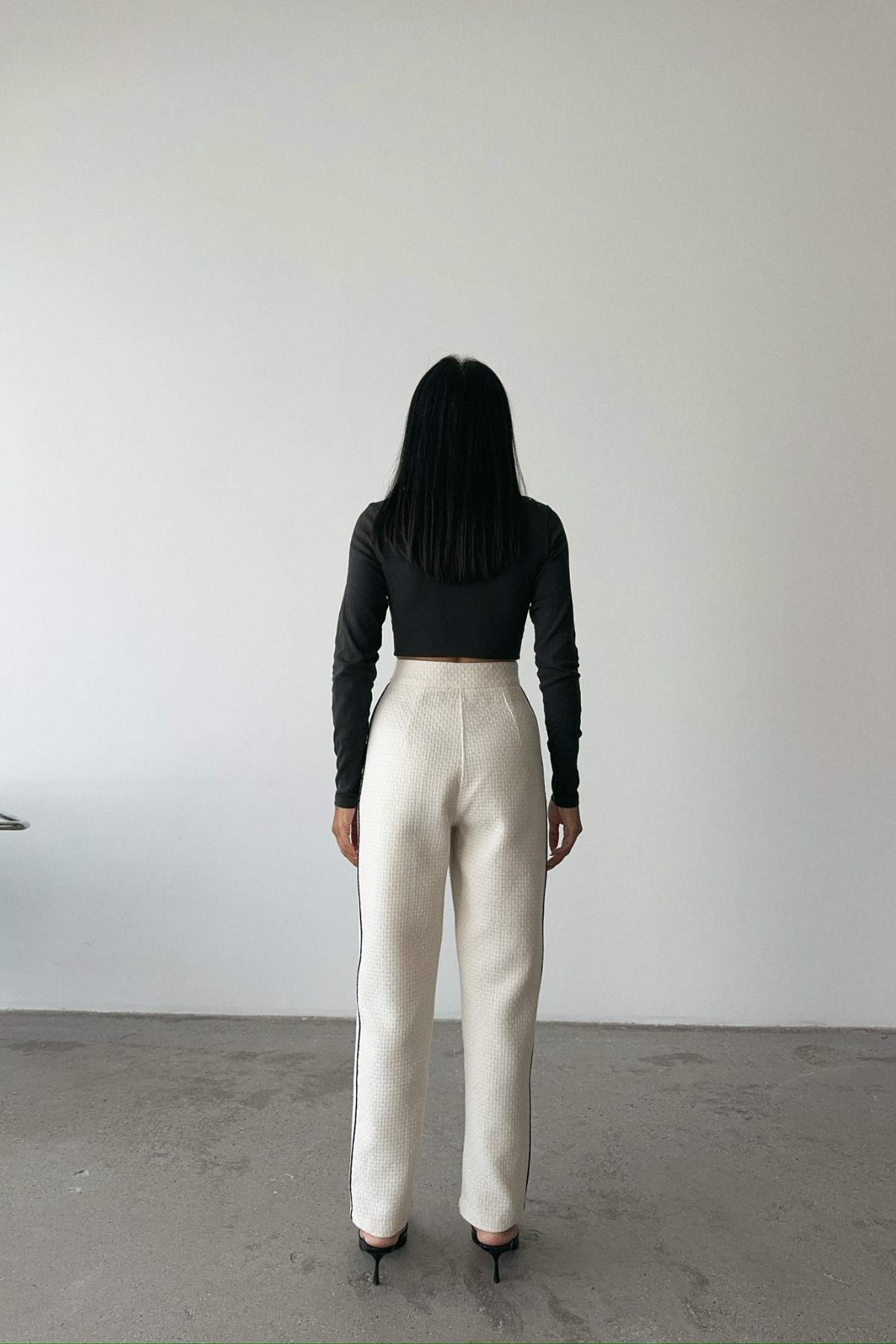 CHANEL PANTOLON YAN BİYELİ - Beyaz