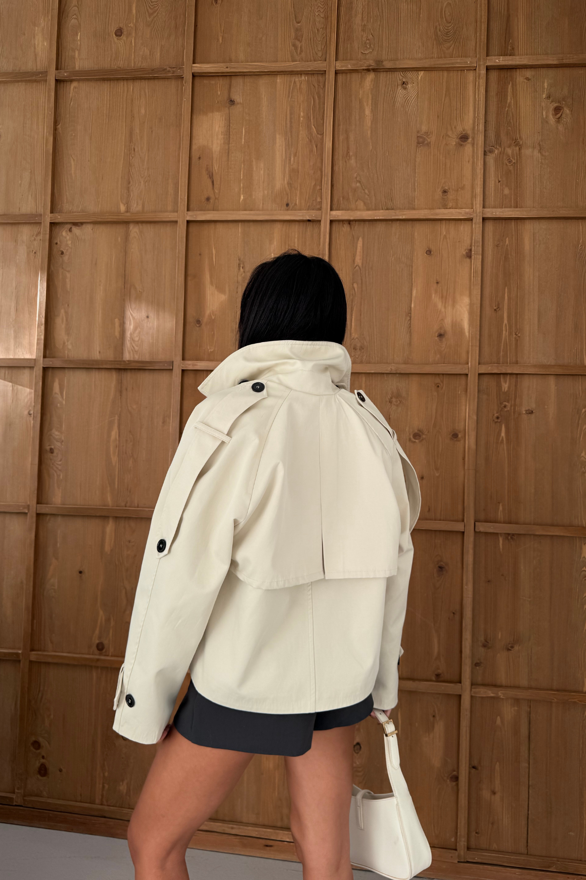 CROP BOYFREND TRENC - Taş