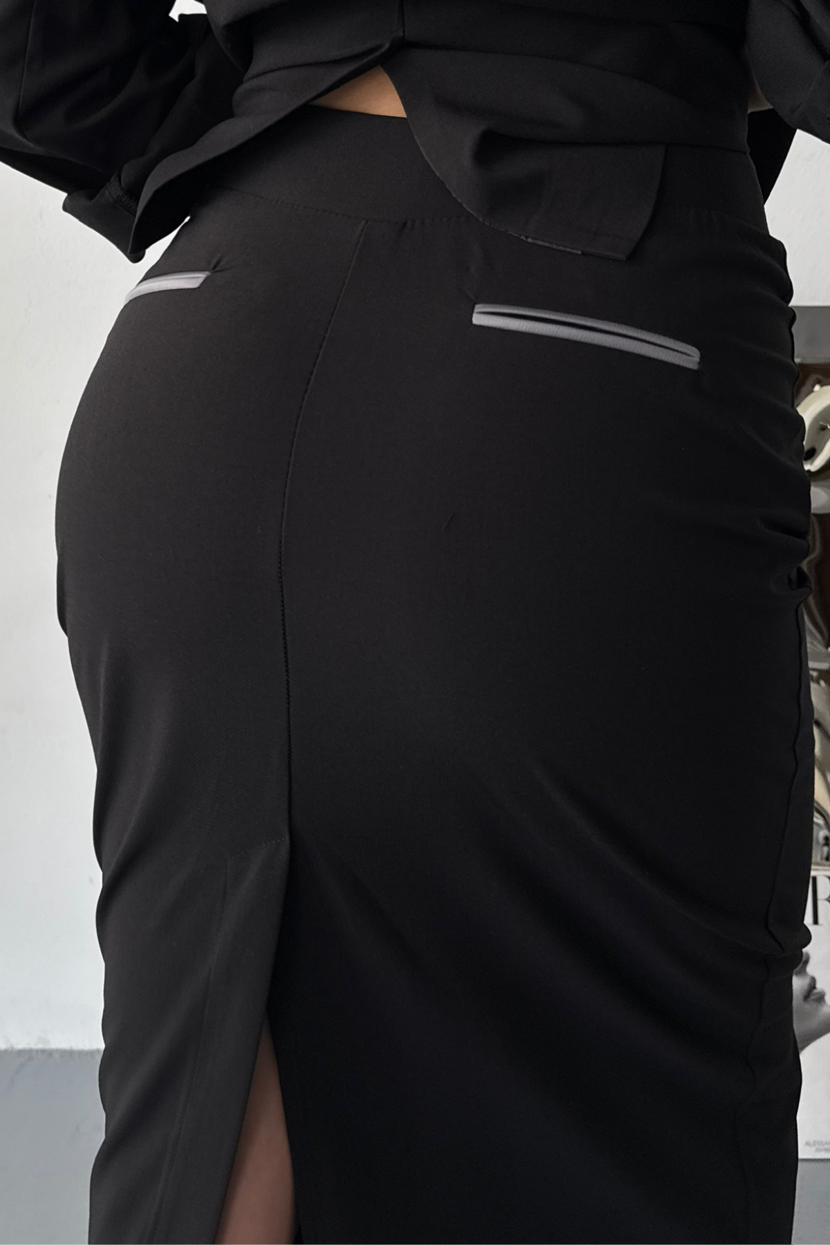 CROP CEKET - ETEK TAKIM - Siyah