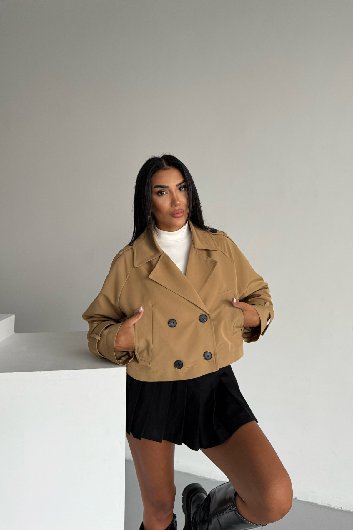CROP TRENCH ASTARLI - Camel